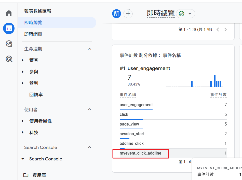GA4如何埋設替單一按鈕埋設追蹤點擊之代碼?-8